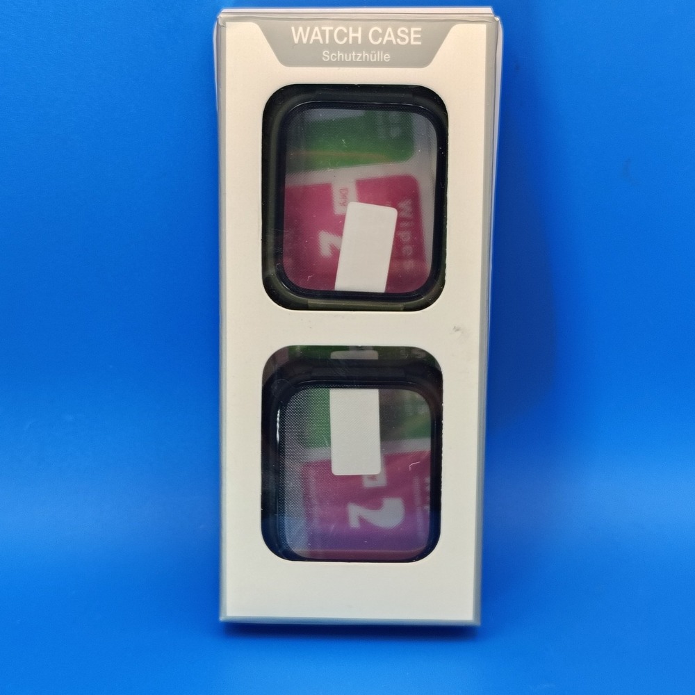 Apple Watch Protective Case Set Of 2 Green/Black High Impact Material 44m/45mm